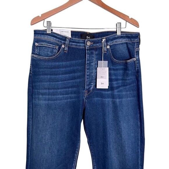 3X1 SABINA GIRLFRIEND JEANS SIZE 30 MID RISE CROPPED BOYFRIEND FIT NEW WITH TAGS - Picture 3 of 15